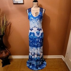 Blue Venus Maxi Tank Dress
